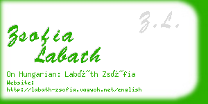 zsofia labath business card